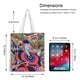 thumbnail image 5 of Mononoke Second Chapter: Hinezumi Bolso de tela con estampado de lienzo para mujer, bolsa de compras reutilizable y estética, con cremallera interior, regalo para mujer, 35 × 40 cm., 5 of 6