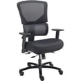 thumbnail image 3 of 24 Hour Big & Tall Mesh Back Chair, Black, Adjustable Arms, High Back, 3 of 4
