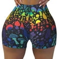 thumbnail image 2 of Disketp Magical Mushrooms and Flowers for Scrunch Butt Workout Shorts Women Seamless Soft Smooth Gym Yoga Scrunch Active Shorts-XX-Large, 2 of 8