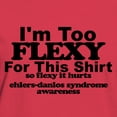thumbnail image 3 of CafePress - So Flexy It Hurts Ehlers Danlos Syndrome Awarene - Women's Traditional Fit Dark T-Shirt, 3 of 4