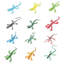 BESTYASH 12Pcs Realistic Lizard Model Set Assorted Colors Reptile Figurines for Kids Play and Educational Collection