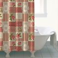 thumbnail image 4 of Pioneer Flower Floral Print Pattern Shower Curtain 84"x72", Bathroom Decorative Shower Curtain Set with 12 Hooks, Waterproof Washable, 4 of 6