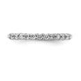 thumbnail image 4 of 950 White Platinum Ring Band Wedding Diamond Round, Size 7, 4 of 7