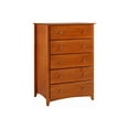 thumbnail image 4 of Camaflexi Shaker Style 5 Drawer Dresser, Wood Chest Bedroom Dresser, Cherry Finish, 4 of 4