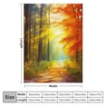 thumbnail image 4 of Chilfamy Trees Sunlight Path Print Throw Blanket Flannel Hand/Machine Wash Super Soft All Seasons Gifts 60x80in, 4 of 6