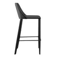 thumbnail image 6 of Rich Black Faux Leather Bar Stool, 6 of 8