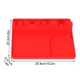 thumbnail image 4 of Spoon Holder Silicone Spatula Storage Rack 6 Slots Hanging Utensil Rest Kitchen Supply, Red, 4 of 10