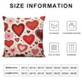thumbnail image 5 of Nawypu  Valentine's Day Pillow Covers, Valentines Red Hearts Love You More Decorative Pillowcases for Home Sofa Couch Cushion Decor Decoration, 5 of 5