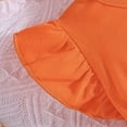 thumbnail image 6 of UngA Toddler Girl Clothes Kid Spring Summer Outfit Ruffle Sleeve Shirt Top Floral Pants Fall Clothing Set 5-6 Years,Orange, 6 of 6