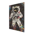 thumbnail image 2 of 8x12 inch Canvas Frameless Painting Graffiti Astronaut Prints,Room Decor Bedroom Accessory,Family Yard,Garage,Cafes,Man Cave Decor Wall Art Oil Paintings Canvas Poster,For Space Lovers Gift, 2 of 6