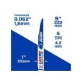 thumbnail image 5 of Lenox 9 in. Bi-Metal Reciprocating Saw Blade 6 TPI 5 pk, 5 of 7