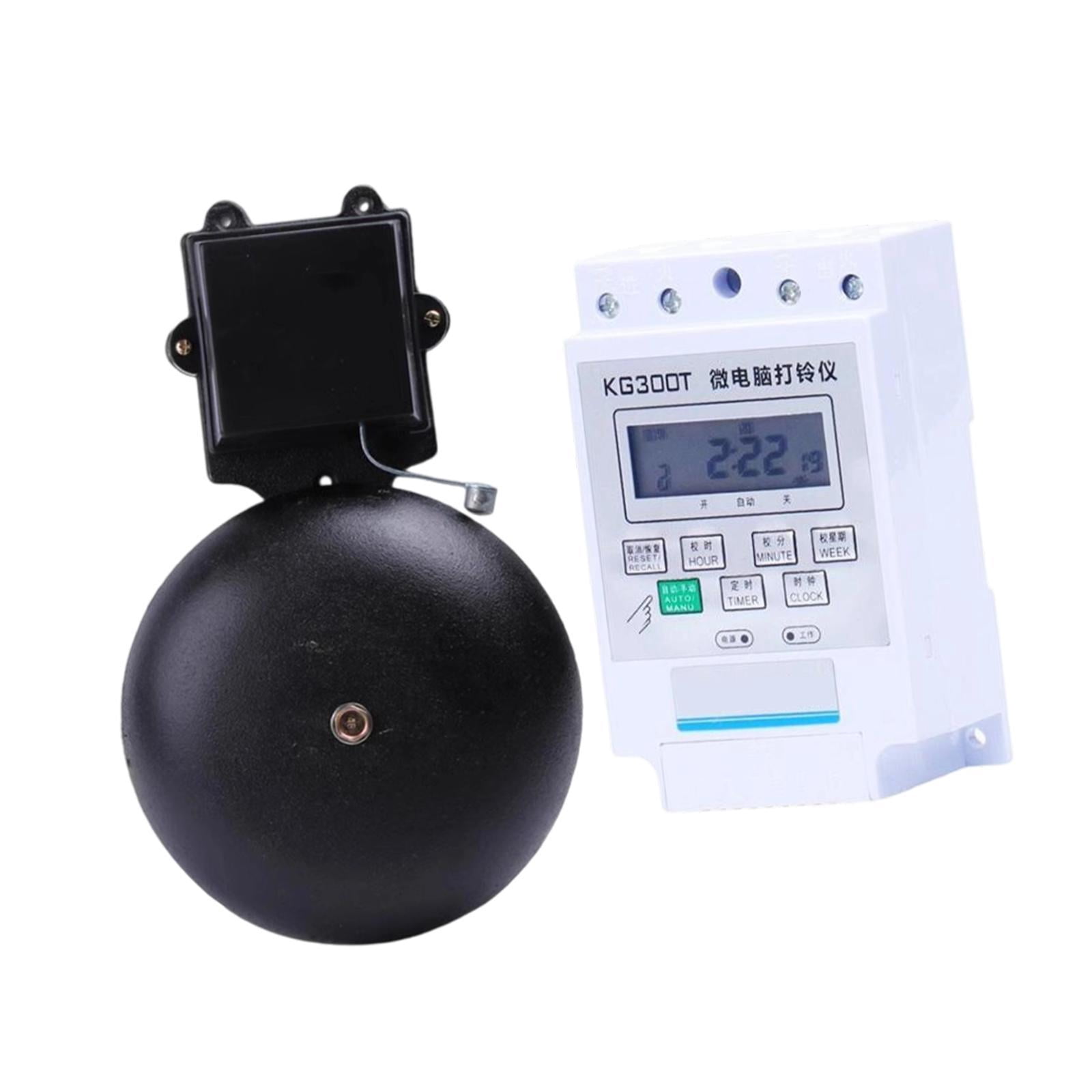 Electric Bell Cast Iron Doorbell School Bell Rustproof Material Suitable for Factory Institution Warehouses Large Areas