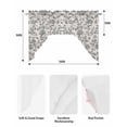 thumbnail image 5 of Spring Flowers Swag Valances for Windows, Small Curtains Drapes, Farmhouse Grey-blue Pastoral Floral Leaf Kitchen Window Curtains Over Sink Window Treatment Valance for Bedroom/Bathroom 56"x36", 5 of 5