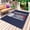 Blue, variant on Navy Blue Hockey American Flag Outdoor Rug 3x5 Ft - Reversible Patio Rug Outdoor Camping Rugs, Vintage Abstract US Flag Indoor Outdoor Area Rugs, Non-Slip Outdoor Carpet Runner for Deck/Porch