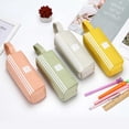 thumbnail image 4 of Kugisaki Large Capacity Pencil Case Pen Pouch with 2 Compartment, Multiple Pockets, Sturdy Zipper, Cute Supplies Pen Bag Organizer, 4 of 9