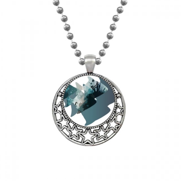 Seahouse Jellyfish Sea Nature Animal Necklaces Pendant Retro Moon Stars Jewelry