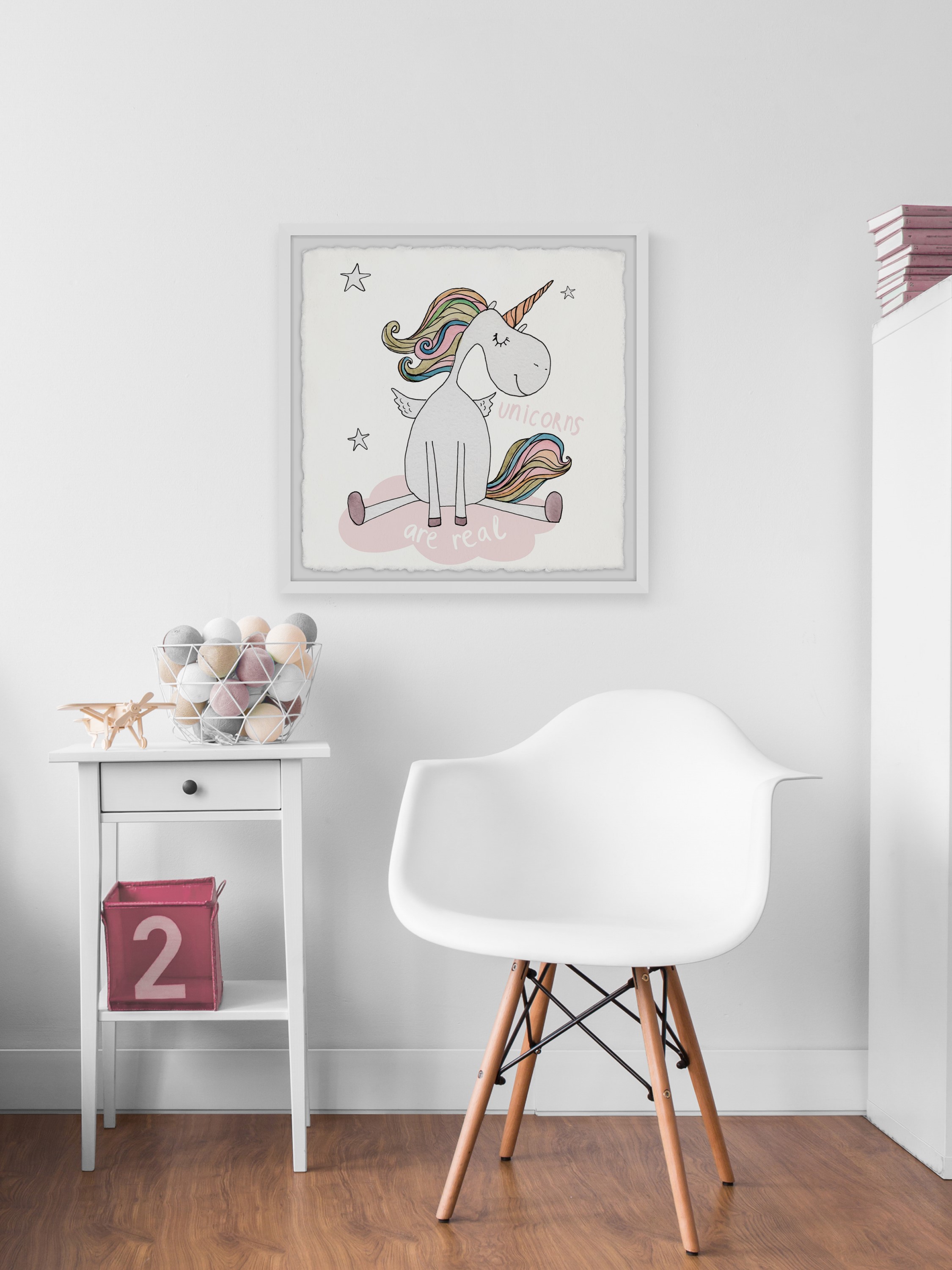 Marmont Hill Believe Unicorns Are Real Framed Wall Art