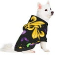 thumbnail image 2 of Fotbe Mardi Gras Carnival4 Print Small Dog Sweater Hoodies Pet Grey Hooded Soft Fleece Sweatshirts with Pocket Fall Winter Puppy Cat Sweaters Warm Clothes-X-Large, 2 of 7