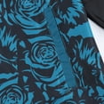 thumbnail image 3 of Beautiful Giant Polyester Men's Floral Coat Long Sleeves Windbreaker Hoodie Jacket, 3 of 5