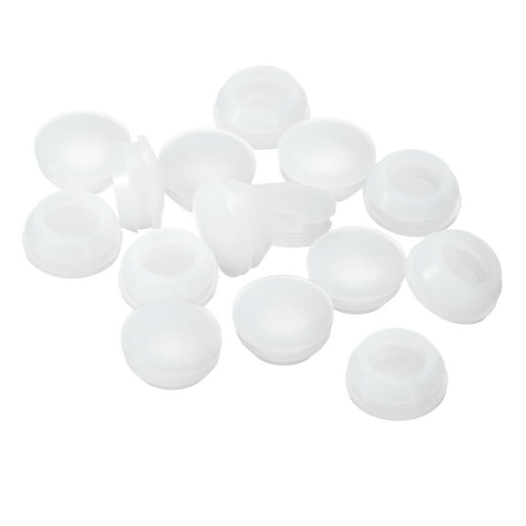 16 Pack Silicone Hole Plug, Clear Rubber Round Hole Plugs Fit for Bottle Pipes 15.5-17mm Inner Diameter