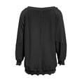 thumbnail image 5 of Zysthvn Loose Fit Crewneck Sweatshirts Women Fall Pullover Casual Solid Sweatshirts for Women Soft Long Sleeve Tops, 5 of 6