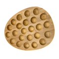 thumbnail image 2 of Estante organizador de bandeja de huevos de madera, bandeja de servicio de placa de huevos de 24 agujeros para refrigerador huevo fresco Pascua, 2 of 9