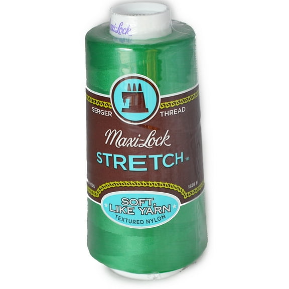 A&E Maxi Lock Stretch Textured Nylon Emerald Serger Thread MWN-32075