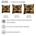 thumbnail image 4 of PhooArto Golden Skull Head Silhouette Set of 2 Throw Pillow Covers Cases - 16" x 16" Square Decorative Cushion Covers for Sofa Couch Bed Home Decoration, 4 of 7