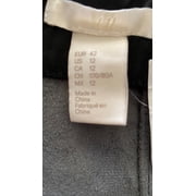 H&M Women's Black Back Zip Straight & Pencil Short Skirt Size 12