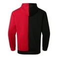 thumbnail image 4 of Fgnfyis Men's Hoodies & Sweatshirts Male Autumn Winter Color Block Pullover Hoodie with Drawstring and Threaded Design for Comfort Men's Fashion Hoodies & Sweatshirts Red XXL, 4 of 8