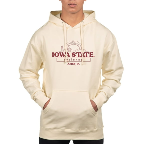 Men's Uscape Apparel Cream Iowa State Cyclones Standard Pullover Hoodie
