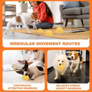 Interactive Dog Toys, Moving Dog Toy Ball with Cover, Self Rolling Dog Ball for Small/Medium/Large Dogs, Automatic Dog Toys to Keep Them Busy (Large Blue)