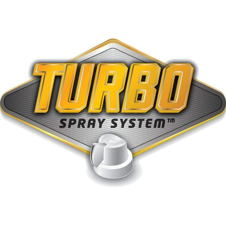 Rust-Oleum 376298-6PK Stops Rust Turbo Spray System Spray Paint, 24 oz,  Flat Black, 6 Pack