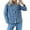 Sky blue, variant on Womens Jean Jacket Tie Front Denim Shacket Tops Fall Fashion Long Sleeve Shirts Coat with Pockets