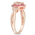 thumbnail image 3 of Everly Women's 2.62CT TGW Morganite and Tourmaline Rose Gold Plated Pendant, 3 of 8