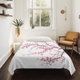 thumbnail image 4 of Pink Cherry Blossom Tapestry for Bedroom Wall Hanging Tapestry, Spring Branches Floral Watercolor Ceiling Backdrop Tapestries Poster Blanket Wall Decor for Teens Room Living Room Dorm 59" x 90", 4 of 7