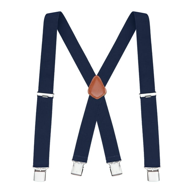 Buyless Fashion Bretelles pour Hommes - Sangles Élastiques Réglables de 48 Pouces 1 1/4 Pouces - Dos en X