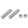 thumbnail image 1 of 5/8"-11 Fully Threaded Rod, 2Pcs 304 Stainless Steel 2.3" Long Threaded Screw, 1 of 7