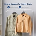 thumbnail image 4 of SereneLife 50-Pack Wooden Coat Hangers  Durable Suit Hangers with 360 Swivel Hook & Notches  Slim Design for Shirts, Jackets, Dresses, and More, 4 of 7