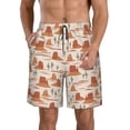 thumbnail image 1 of Saiise Western Desert Nature Landscape Print Men's Swim Trunks Hawaiian Bathing Suit Swimsuits Beach Shorts with Pockets-X-Large, 1 of 6
