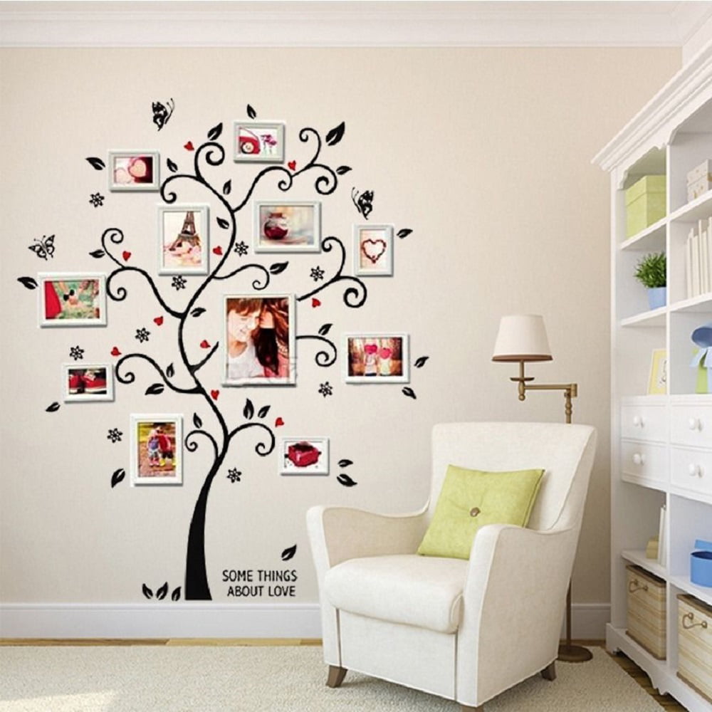 12x Family Removable 3D Wall Sticker Art Macnetic Decal Mural Home Bedroom Decor 