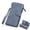 blue, variant on Baellerry Men's Long RfID Wallet PU Leather Zipper Coin Pocket 12 Card Slots Business Travel Gift