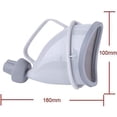 thumbnail image 5 of DPOWERFUL Unisex Female Male Reusable Portable Urinal Device Travel Mobile Toilet Camping Pee Urinal Outdoor Emergency Sitting Standing Urination, 5 of 7