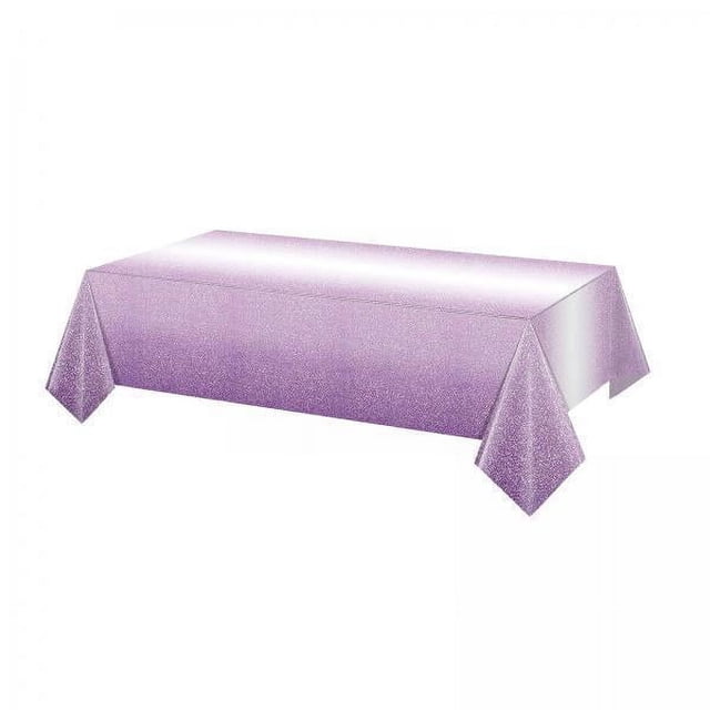2xMantel Ombre DIY Cubierta De Mesa Rectangular Para Cocina Comedor Camping Púrpura