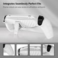 thumbnail image 3 of Funda Protectora TPU Suave 360° Con Incluido Antideslizante Amortiguador Y Anticaída Agarre Cómodo Adecuada para Consola Juegos Portátil PlayStation Portal (PS5 Portal) [modelo Con Soporte] (blanco), 3 of 9