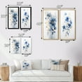thumbnail image 4 of Designart "Fragile Blue Ginkgo Leaves On White Watercolor II" Leaves Framed Wall Art Set Of 2 - Traditional Blue Framed Wall Art Set Of 2, 4 of 6