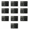 thumbnail image 1 of 10PCS 3.3V 8Pin NRF24L01+ Módulo inalámbrico Placa de módulo adaptador de enchufe, 1 of 8