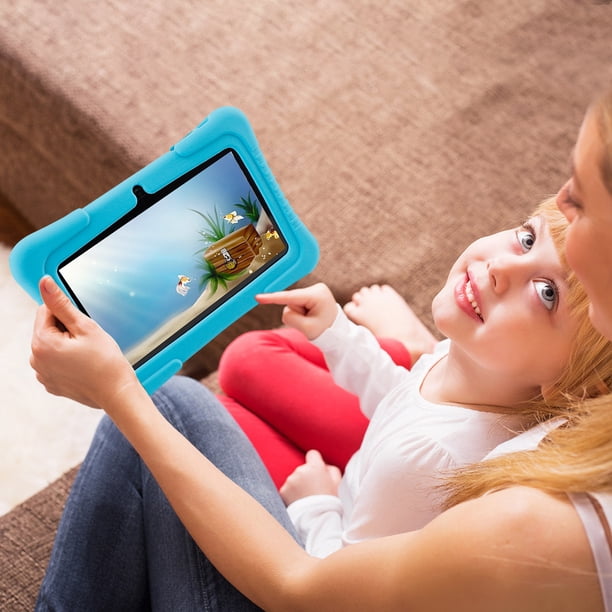 Tableta Para Niños Tableta Para Niños Android 10.0 Tablet 1G RAM 16G ROM Tableta para niños pequeños Juguete educativo (Azul)