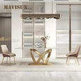 thumbnail image 4 of New Arrival Dining Table Custom Center Coffee Glossy Marble Base Island Dining Tables Kitchen Mesas De Jantar Dining Room Set My Lux Decor Round, 4 of 11