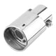 thumbnail image 2 of Tubo de escape recto Universal para coche, acero inoxidable plateado brillante, punta de silenciador trasero, garganta trasera Jadeshay A, 2 of 8